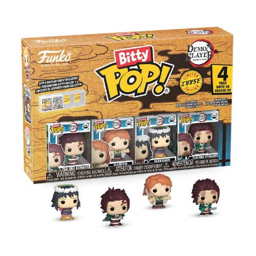 Funko Bitty Pop! 4-Pack: Demon Slayer - Tanjiro Kamado - Sabito - Makomo* (Mystery) Vinyl Figures