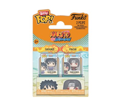 Funko Bitty Pop! 2-Pack: Naruto Shippuden - Sasuke & Itachi Vinyl Figures