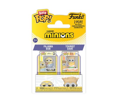 Funko Bitty Pop! 2-pack: Minions - Pajama Bob & Tourist Dave Vinyl Figures