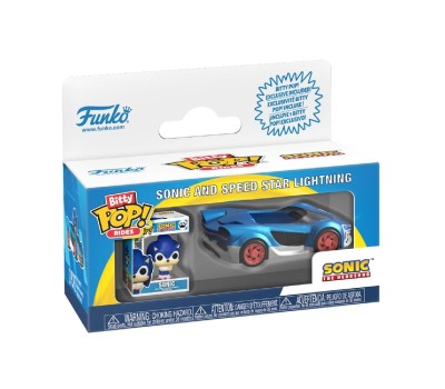 Funko Bitty Pop! Rides: Sonic The Hhedgehog - Sonic and Speed Star Lightning Vinyl Figures