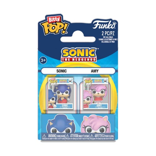 Funko Bitty Pop! 2-Pack: Sonic The Hedgehog - Sonic & Amy Vinyl Figures