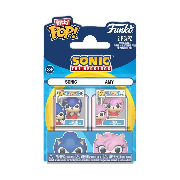 Funko Bitty Pop! 2-Pack: Sonic The Hedgehog - Sonic & Amy Vinyl Figures