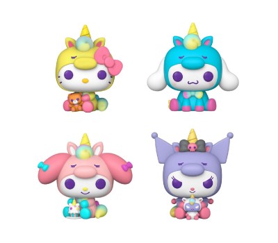 Funko Pop! 4-Pack: Hello Kitty and Friends - Hello Kitty, Cinnamoroll, My Melody, Kuromi Vinyl Figures