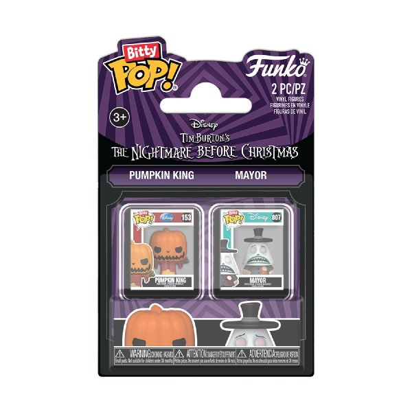 Funko Bitty Pop! 2-Pack: The Nightmare Before Christmas - Pumpkin King & Mayor Vinyl Figures