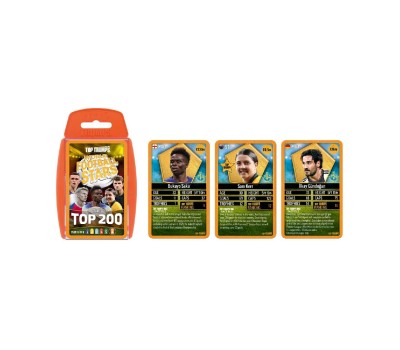Winning Moves: Top Trumps - World Football Stars 2024 The Top 200 Pack 6 - Card Game (WM04841-EN1)
