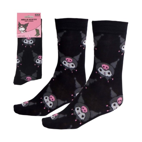 Cerda Apparel: Sanrio - Hello Kitty & Friends - Kuromi Adult Socks (36-43) (2900003026)