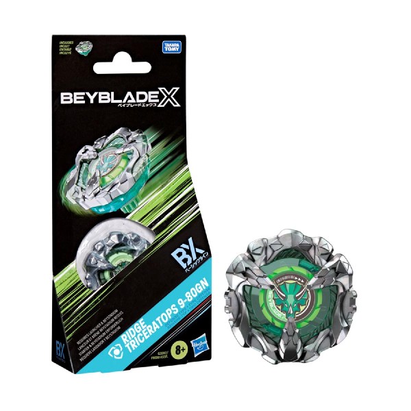 Hasbro BeyBlade X: Booster Single Top - Ridge Triceratops 9-80GN (G3392)