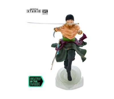 Abystyle: One Piece - Zoro (Glows in The Dark) Statue (24cm) (ABYFIG157)